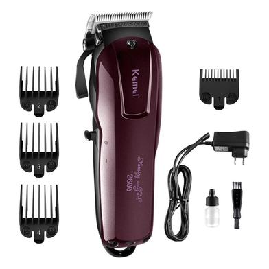 Kemei KM-2600 Hair- Clipper And Trimmer - Black And Chocolate image