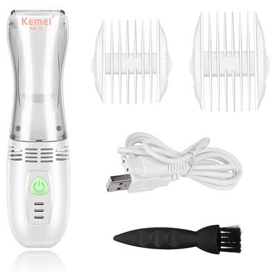 Kemei KM-79 Men Kids Ceramic Blade Professional Digital Hair Trimmer Rechargeable Electric Hair Clipper Cordless image