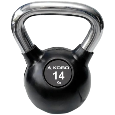 Kettlebell Dumbbell 14 KG-1 Pcs Black and Silver image