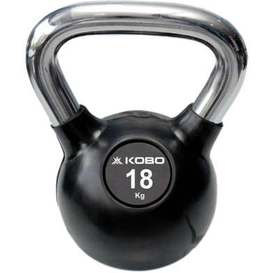 Kettlebell Dumbbell 18KG-1 Pcs Black and Silver image