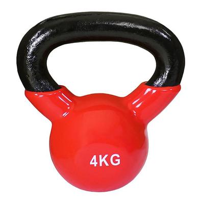 Kettlebell Dumbbell 4KG-1 Pcs Red and Black (Multicolour) image