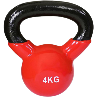 Kettlebell Dumbbell 4KG-1 Pcs Red and Black (Multicolour) image