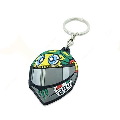 Keyring Agv Helmet PVC Keychain Key Ring Rubber Motorcycle Bike Car Collectible Gift image