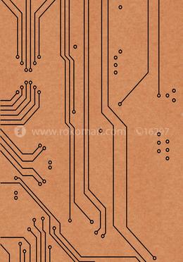 Circuit Design - Spiral Notebook [120 Pages] [Brown Cover] image