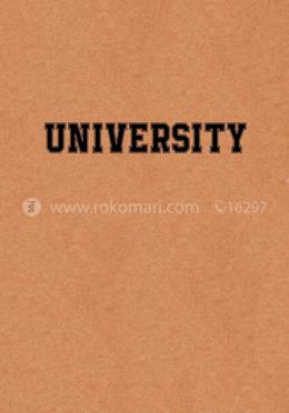 University - Spiral Notebook [120 Pages] [Brown Cover] image