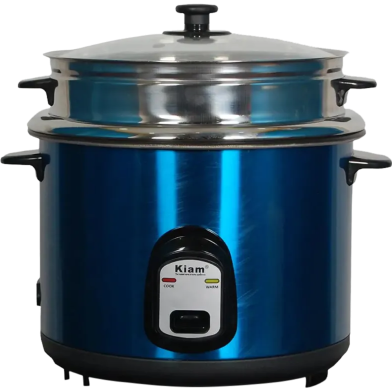 Kiam Sjbs 8802 Stainless Steel Double Pot Rice Cooker - 1.8 Liter image