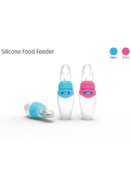 Kidlon SILICON FOOD FEEDER WITH SPOON (BPA FREE) 1 PC BLISTER CARD image