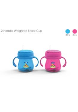 Kidlon STRAW WEIGHT DRINKING CUP WITH HANDLE (BPA FREE) 1 PC image