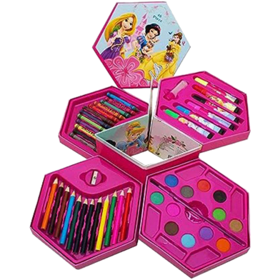 Kids Art Set ,Colors Box Color Pencil ,Crayons , Water Color, Sketch Pens Set of 46 Pieces for Boys and Girls Best Birthday Gift image