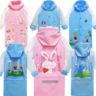 Kids Cartoon Printing Raincoat Any Colour image