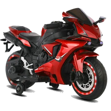 Kids Electric Toy Motor Cycle - Red - 1900 image