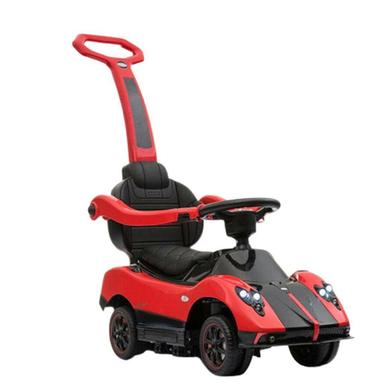 Kids Ride On Licensed Pagani Zonda Push Car With Pull Handle - Red image