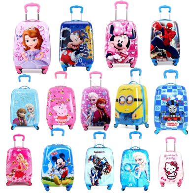 Kids Suitcase Print 16 Inch Polycarbonate - 1 Pcs image