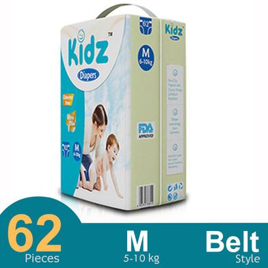 Kidz Belt System Baby Diaper (M Size) (5-10 kg) (62pcs) image