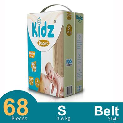 Kidz Belt System Baby Diaper (S Size) (3-6 kg) (68pcs) image