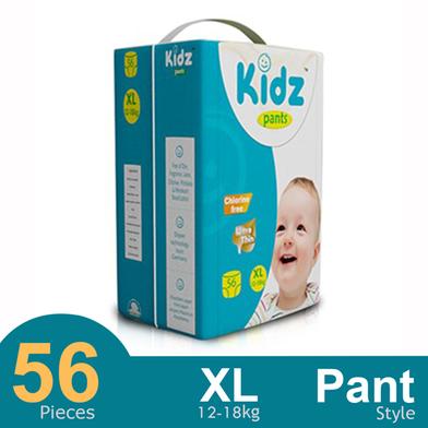 Kidz pant System Baby Diaper (XL Size) (12-18 kg) (56pcs) image