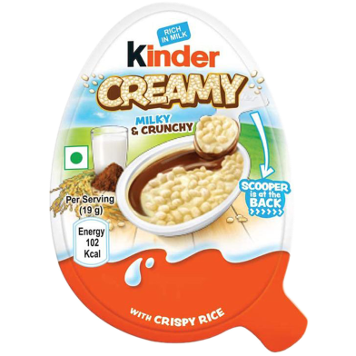 Kinder Creamy Milk And Crunchy -19gm image