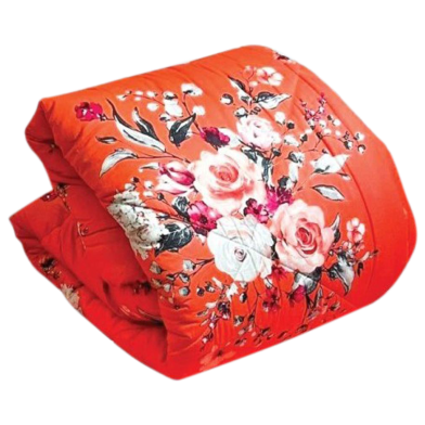 King Size Comforter For Winter Inside Fiber New Flower 1 Pcs image