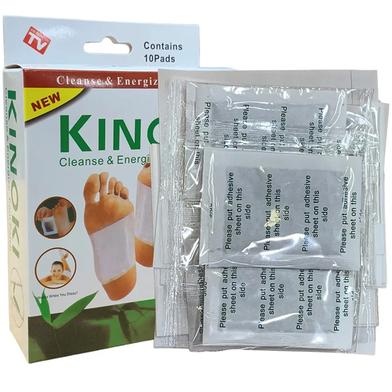 Kinoki Cleansing Detox Foot Patches 10 Adhesive Pads Kit Natural Unwanted Toxins - Foot Protector Regular image