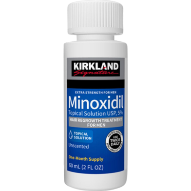 Kirkland Minoxidil 5percent for Hair and Beard Growth (One Month Supply) - 60ml (1 Pack) image