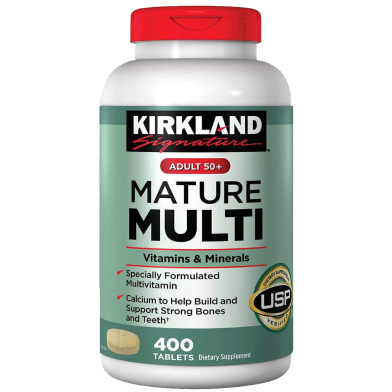 Kirkland Signature Adult 50Plus Mature Multivitamins And Minerals - 400 Tablets image