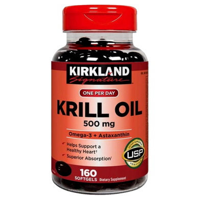 Kirkland Signature Krill Oil 500mg - 160 Softgels image