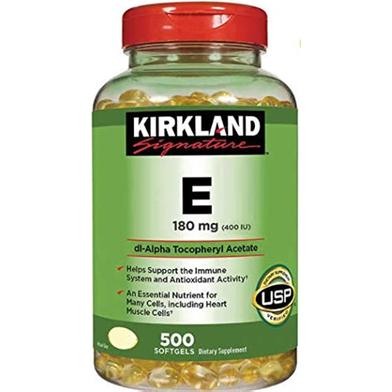 Kirkland Signature Vitamin E 180mg 400IU – 500 Softgels image