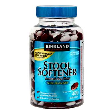 Kirkland Stool Softener Docusate Sodium 100 mg - 400 Softgels image