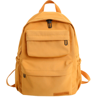 Korean Style Backpack - Yellow image