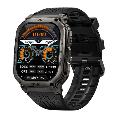 Kospet Tank M3 1.96 Inch HD AMOLED With 170 Plus Sports Modes Military-Grade Smart Watch - Black image