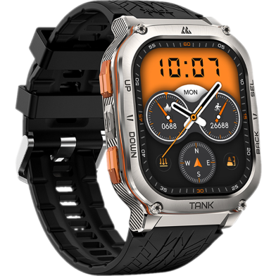 Kospet Tank M3 Ultra 5 ATM And IP69K Dive-Proof Smart Watch - Silver image