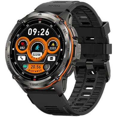 Kospet Tank T3 Ultra 5 ATM And IP69K Dive-proof Smart Watch - Black image