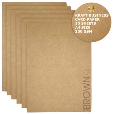 Kraft Business Card Paper- 10 Pcs image