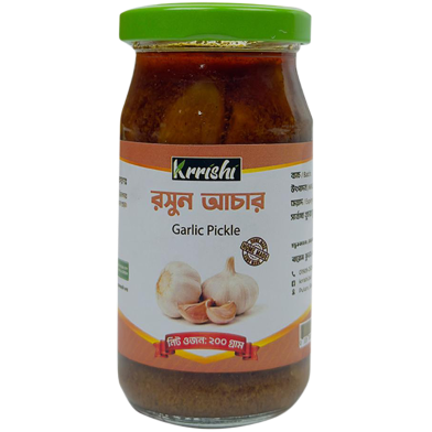 Krrishi Garlic Pickle 200 gm image