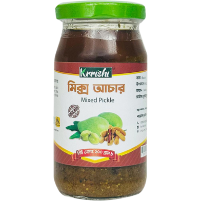 Krrishi Mixed Pickle 200 gm image