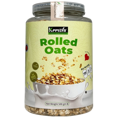 Krrishi Rolled Oats - 500gm image