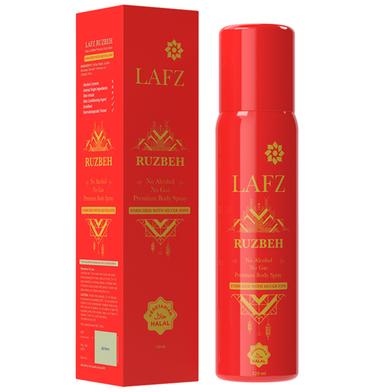 LAFZ Premium Body Spray Ruzbeh - 120ml (Halal Certified -Alcohol Free) image