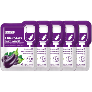 LAIKOU Eggplant Mud Mask 5gm -5pcs image