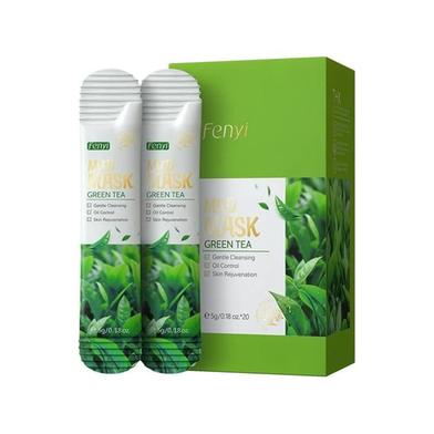 LAIKOU Green Tea Mud Mask Gentle Cleansing Oil Control Skin Rejuvenation -100gm image