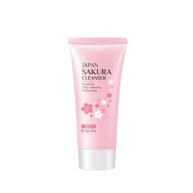 LAIKOU Japan Sakura Face Wash Foam Cleanser Soft Brush Deep Cleansing-50gm - Face Wash image