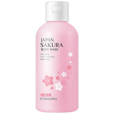 LAIKOU Japan Sakura Shower Gel Moisturizing Whitening Cleaning Elegant Fragrance Oil Control Bodycare Shower Gel Skin Care- 100ml image