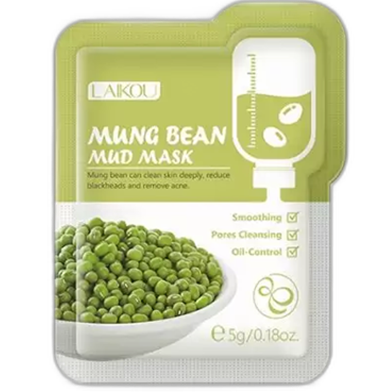 LAIKOU Mung Bean Mud Mask 5g - 1pcs image