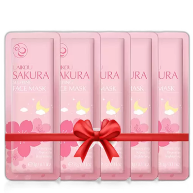 LAIKOU Sakura Sleeping Mask 3gm - 5pcs image