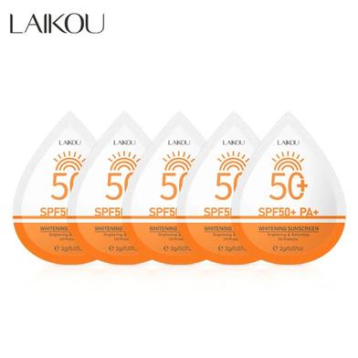 LAIKOU UV Protector Face Body Whitening Sunscreen SPF50 (2gm) image