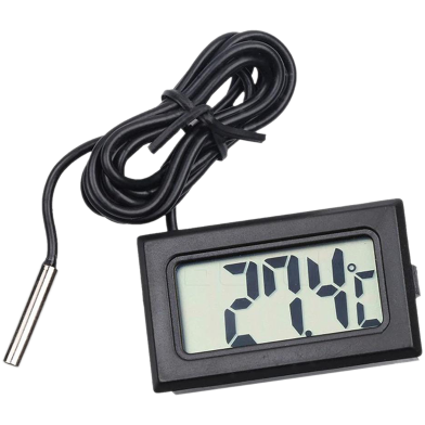 LCD Digital Thermometer Temperature Sensor Fridge Freezer Probe For Aquarium Refrigerator image