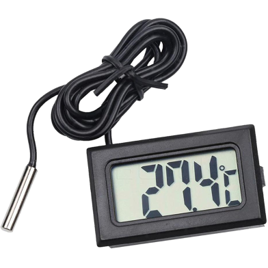 LCD Digital Thermometer Temperature Sensor Fridge Freezer Probe For Aquarium Refrigerator image