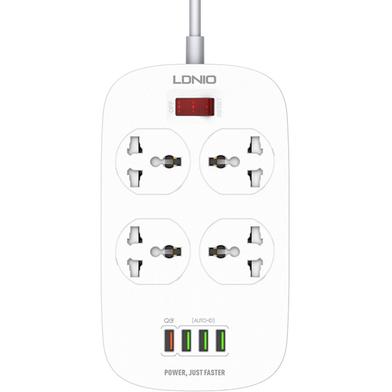 LDNIO SC4407 Power Socket 4 USB Charger with Power Extension Cord image