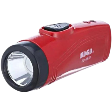 LED Torch Light (SDGD-8670B)-Maroon With Money Check image