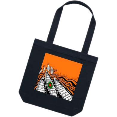 Ladies Hand and Shoulder Tote Bag For Women's With Zipper - BDS-093 image
