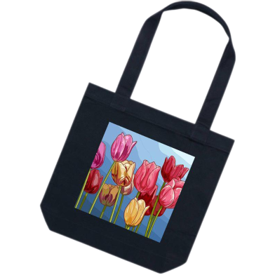 Ladies Shoulder Carry Tote Bag For Women's With Zipper- BDS-107 image
